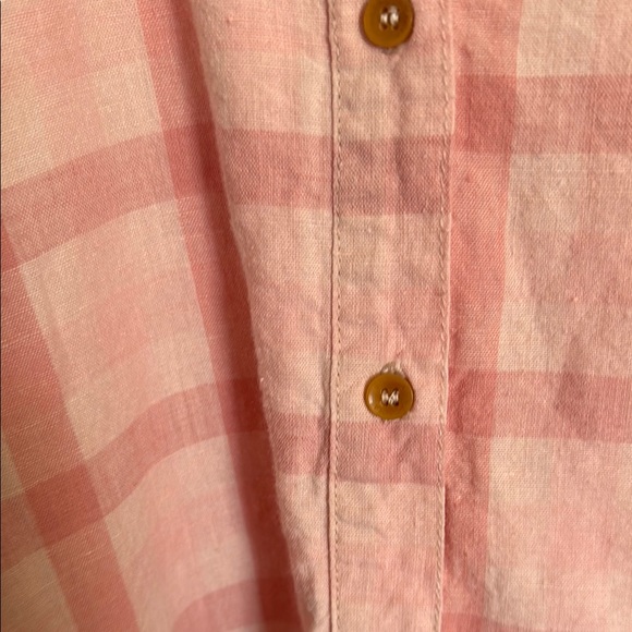 Acacia Swimwear Pink Plaid Shirt - Picture 4 of 4